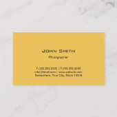 Fotografie camera Moderne strip Fotografie Visitekaartje (Achterkant)