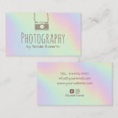 Fotografie camera pasta holografisch fotografie visitekaartje (Voorkant / Achterkant)