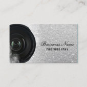 Fotografie camera Silver Glitter Fotografie Visitekaartje (Voorkant)