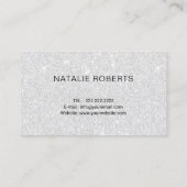 Fotografie camera Silver Glitter Fotografie Visitekaartje (Achterkant)