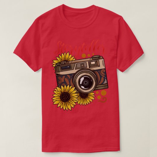 Fotografie camera t-shirt (Design voorkant)