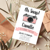 Fotografie Camera - uitnodiging op feestdag