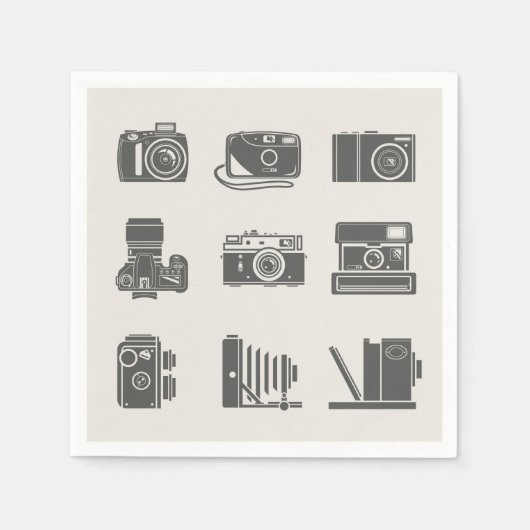  fotografie camera's servet (Voorkant)