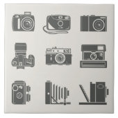 fotografie camera's tegeltje (Voorkant)