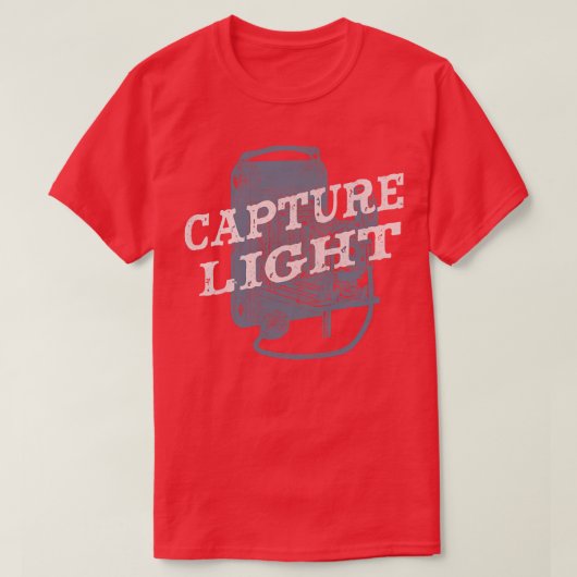 Fotografie Capture Licht  Camera T-shirt (Design voorkant)
