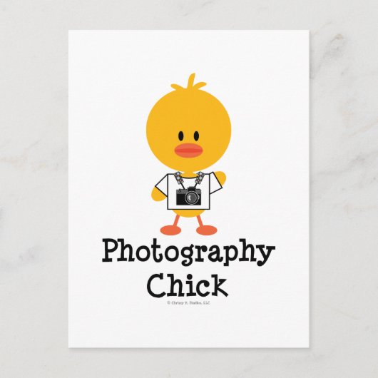 Fotografie Chick Briefkaart (Voorkant)