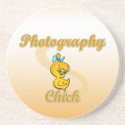 Fotografie Chick Zandsteen Onderzetter (Voorkant)
