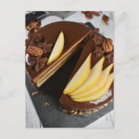 Fotografie Chocolade Pear Entremet Cake