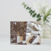 Fotografie Chocolade Zee Zout Karamel Snoep Briefkaart (Staand voorkant)