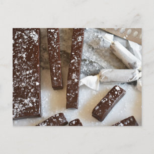 Fotografie Chocolade Zee Zout Karamel Snoep Briefkaart