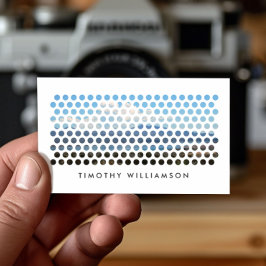 FOTOGRAFIE CIRKELS PATROON IN WIT (Horizontaal) Visitekaartje