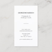 FOTOGRAFIE CIRKELS PATROON IN WIT (verticaal) Visitekaartje (Achterkant)