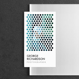 FOTOGRAFIE CIRKELS PATROON IN WIT (verticaal) Visitekaartje