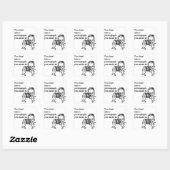 Fotografie citaat vierkante sticker (Vel)