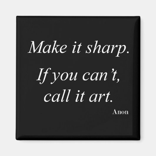 Fotografie citeert magneet (Voorkant)