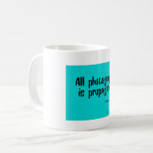 Fotografie citeert mok (Voorkant links)