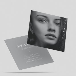 Fotografie Clean Script Photo Professional Vierkante Visitekaartje