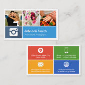 Fotografie Collage Moderne metrostijl Visitekaartje (Voorkant / Achterkant)