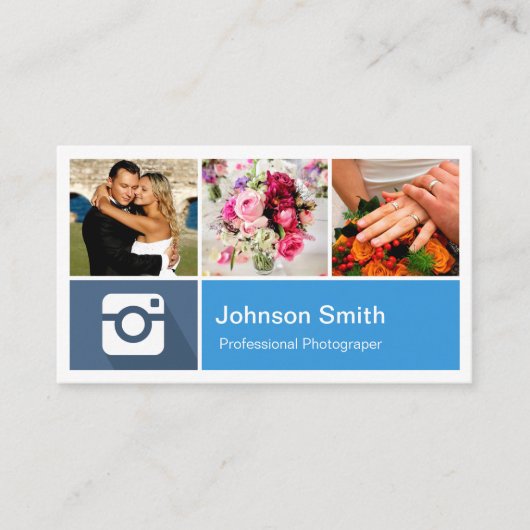 Fotografie Collage Moderne metrostijl Visitekaartje (Voorkant)