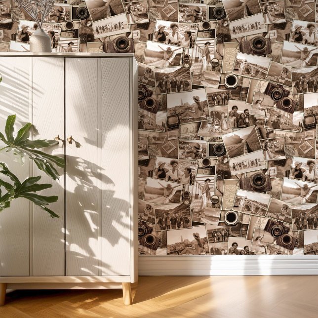  Fotografie Collage Sepia ID1066 Behang (Creator heeft geüpload)