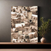Fotografie Collage Sepia ID1066 Canvas Afdruk