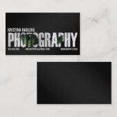 Fotografie Cutout - Zwart Visitekaartje (Voorkant / Achterkant)