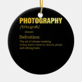 Fotografie Definitie camera fotograaf Keramisch Ornament (Voorkant)