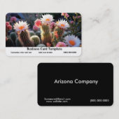 Fotografie Desert Wild Cactus Bloemen Visitekaartje (Voorkant / Achterkant)