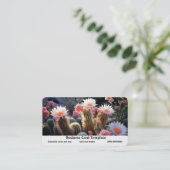 Fotografie Desert Wild Cactus Bloemen Visitekaartje (Staand voorkant)