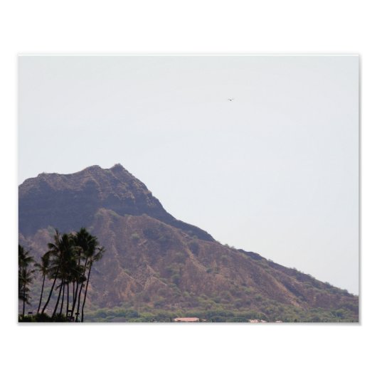 Fotografie Diamond Head Hawaii Foto Afdruk (Voorkant)