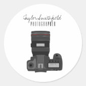 Fotografie DSLR Ronde Sticker (Voorkant)