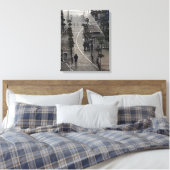 Fotografie "East 4th Street Morning" Canvas Afdruk (Insitu (Slaapkamer))