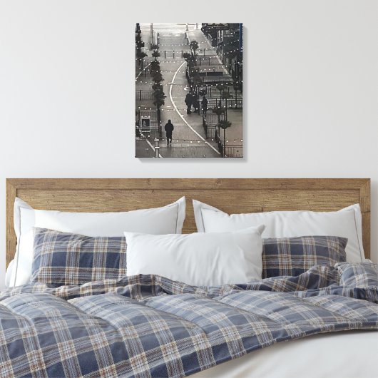 Fotografie "East 4th Street Morning" Canvas Afdruk (Insitu (Slaapkamer))