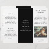 Fotografie Eenvoudige zwarte witte drievoudige bro (Voorkant / Achterkant)