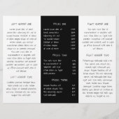 Fotografie Eenvoudige zwarte witte drievoudige bro (Achterkant)