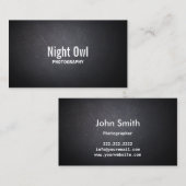 Fotografie Elegant Donkere textuur Fotograaf Visitekaartje (Voorkant / Achterkant)