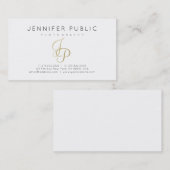 Fotografie Elegant fotograaf Gold Monogram Visitekaartje (Voorkant / Achterkant)