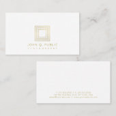 Fotografie Elegant Gold Kijk Fotograaf Visitekaartje (Voorkant / Achterkant)