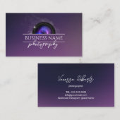 Fotografie Elegant Paarse fotografie Visitekaartje (Voorkant / Achterkant)