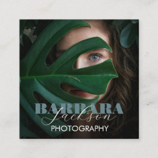 Fotografie Elegant Professional Calligrafie Vierkante Visitekaartje