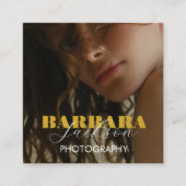 Fotografie Elegante professionele qr code Vierkante Visitekaartje (Voorkant)