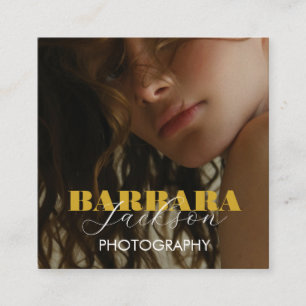 Fotografie Elegante professionele qr code Vierkante Visitekaartje