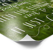 Fotografie en kalligrafie Citaat Foto Afdruk (Hoek)