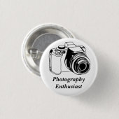 Fotografie enthousiast ronde button 3,2 cm (Voorkant /achterkant)