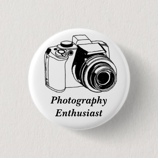 Fotografie enthousiast ronde button 3,2 cm (Voorkant)