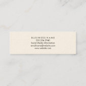 Fotografie Floral Diagonal Stripes Mini Visitekaartje (Achterkant)