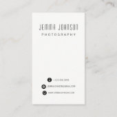 Fotografie Foto Lijst Visitekaartje (Achterkant)