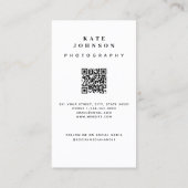 Fotografie Foto Moderne Sociale Media QR Code Visitekaartje (Achterkant)