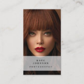 Fotografie Foto Moderne Sociale Media QR Code Visitekaartje (Voorkant)