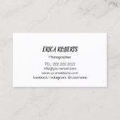 Fotografie Fotofotografie Visitekaartje (Achterkant)